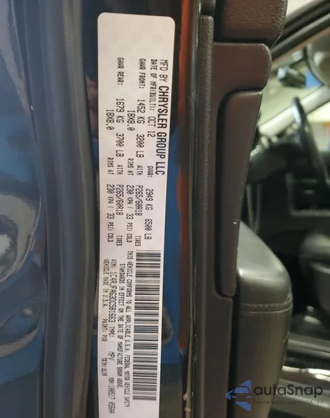 2013 Jeep Grand Cherokee Laredo z USA, uszkodzony, nr VIN 1C4RJFAG3DC581663